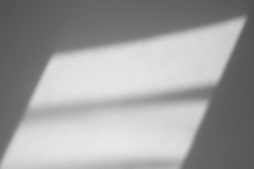 Abstract lines, shadows, light from window on white paper as overlay, texture or background, PNG.
