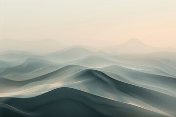 3D Rendering of Minimalist Abstract Earth Tones Background with Foggy Wind AI Image