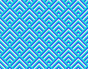 Abstract blue pattern for packaging and background. Abstract geometric seamless pattern