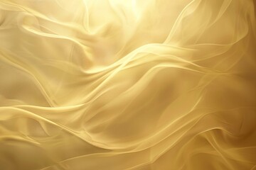 Obraz premium 3D Rendering of Minimalist Abstract Gold Background with Foggy Wind AI Image