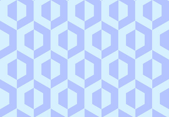 Geometric abstract light blue pattern. Abstract seamless pattern of hexagons for packaging and background