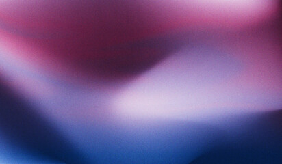 Blue and purple blurred grainy gradient background texture. Template empty space