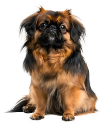 Sitting Pekingese Dog Transparent PNG