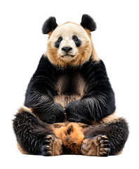 Fototapeta premium Sitting Panda Transparent PNG