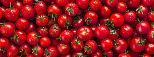 Fresh tomatoes background. Top view