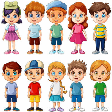 set of children CLIPART