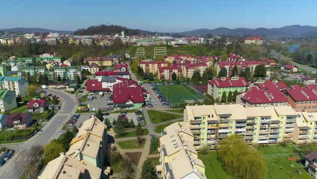 Apartments Street Queen Bona Sanok Panorama Aerial View Poland
