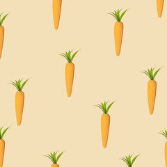 Carrots on pastel background. Food concept. Minimal composition.