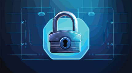 Security padlock system icon vector illustration gr - obrazy, fototapety, plakaty