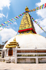 nepalese style stupa at kathmandu street	 - 782099575