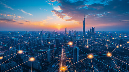 5G Telecom Network communication over a Metro City 