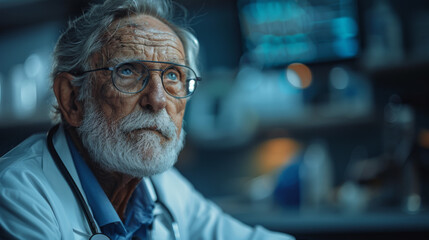 Parkinson's disease patient, Arthritis hand and knee pain or mental health care concept with geriatric doctor consulting examining elderly senior aged adult in medical exam clinic or hospital.