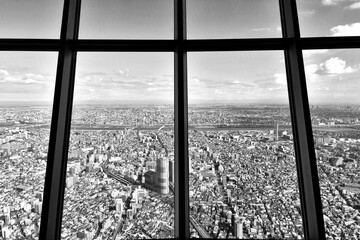 Tokio city skyscrapers architecture asia landscape