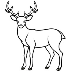       Deer vector illustration style.
