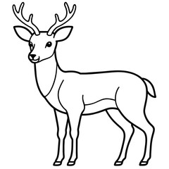       Deer vector illustration style.
