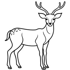       Deer vector illustration style.
