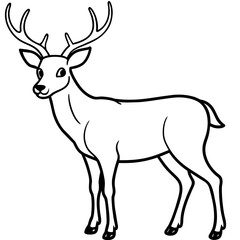       Deer vector illustration style.
