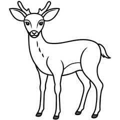       Deer vector illustration style.

