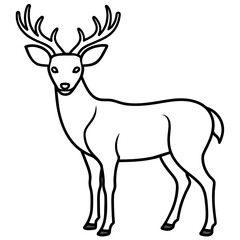       Deer vector illustration style.
