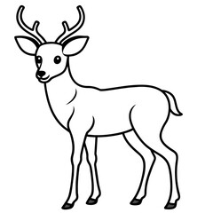       Deer vector illustration style.
