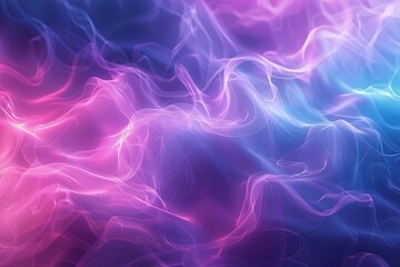 Obraz premium Minimalist Abstract Neon Background with Foggy Wind, Presented in 3D AI Image