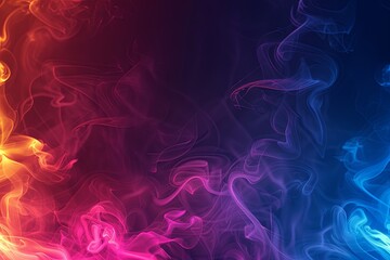 Obraz premium 3D Minimalist Abstract Neon Background with Foggy Wind Ambiance AI Image