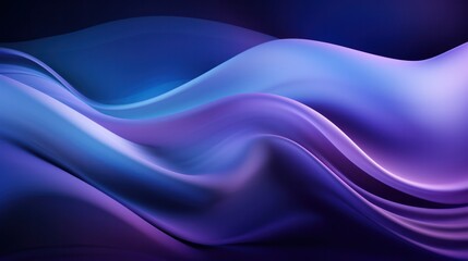 Naklejka premium Blur and purple wave curve fabric or smoke abstract background