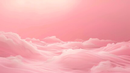 Minimalist Abstract Pink Background with Foggy Wind, Presented in 3D AI Image