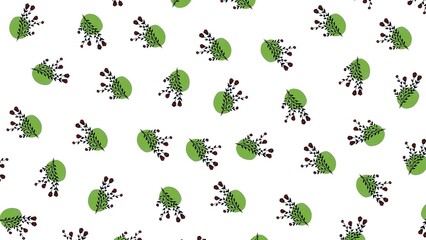 Hand drawn, colorful, minimal yet elegant, floral pattern background design for greeting card, banner, thank you card, seasonal greeting, post card, wall paper, fabric print, wrapping paper.