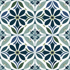Fototapeta premium line symmetric movement pattern with green color and white background