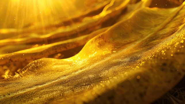 A close-up of a banana peel texture transformed into a mesmerizing