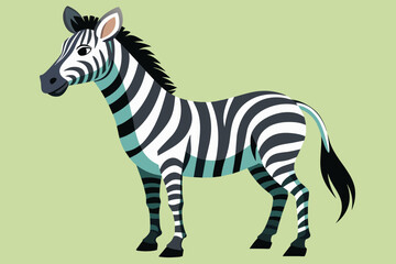 Fototapeta na wymiar zebra silhouette vector art illustration 