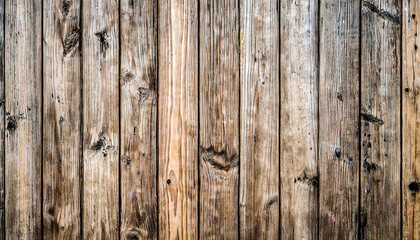 Close-up of vertically arranged, aged wooden planks with a rich, weathered texture.