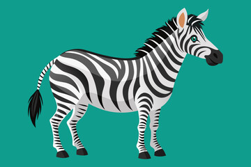 Fototapeta na wymiar zebra silhouette vector art illustration 