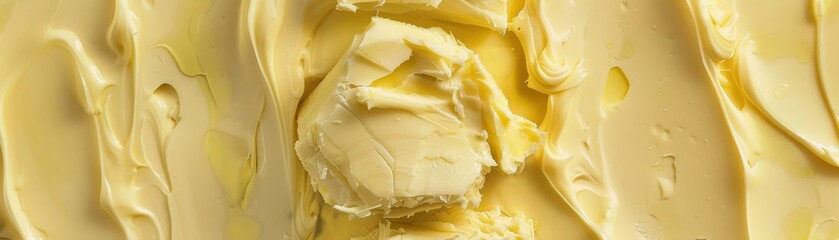 A rich slab of butter, cut open to reveal its sunny yellow heart, awaits its role in turning ordinary meals into extraordinary experiences low texture