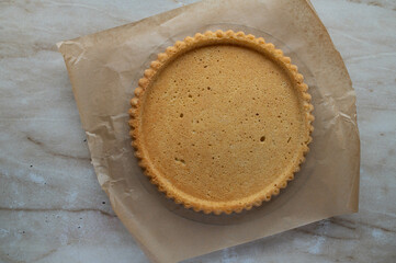 Sponge cake base for making german fruitcake