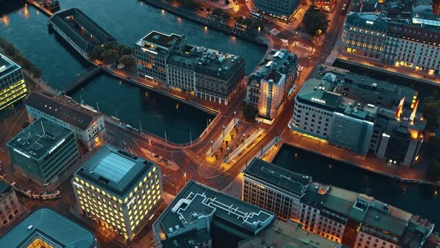 Aerial: London Cityscape and Iconic Skyscrapers, United Kingdom
