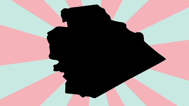 map of Al-Suwayda in syria with rotating background