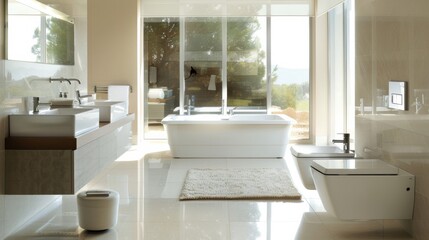 Simplicity in Style. The Bauhaus Bathroom Retreat
