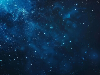 Fototapeta na wymiar Dark blue background with twinkling stars in starry sky style