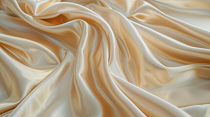 Elegant satin fabric draped over a smooth surface