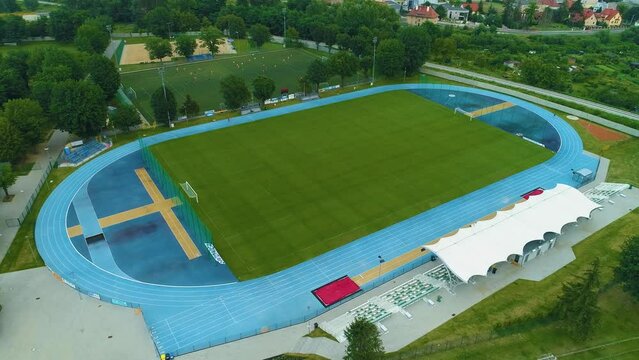 Stadium Polonia Swidnica Stadion Aerial View Poland