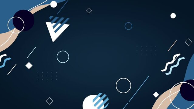 Abstract geometry background animation