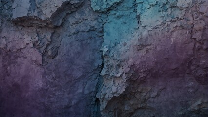 sky blue to lilac purple gradient color rough grunge rock texture close-up background from Generative AI