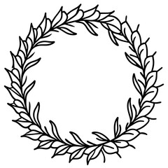 laurel wreath vector vector illustration