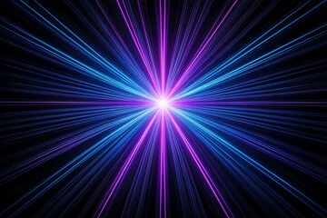 Abstract background with bright rays, star-like design, and energetic bursts of light