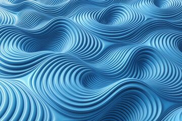 Fototapeta na wymiar Abstract image of blue and blue scrolling lines resembling water. for background images