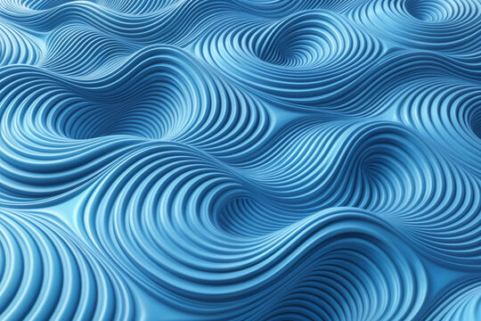 Abstract image of blue and blue scrolling lines resembling water. for background images