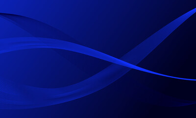 blue business lines wave curves with gradient abstract background