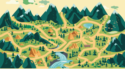 Sierra leonne map vector illustration design 2d fla